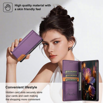 For Google Pixel 9 Pro XL / 10 Pro XL N.BEKUS P3 RFID Stitching Magnetic Flip Leather Phone Case(Purple) - Google Cases by N.BEKUS | Online Shopping UK | buy2fix