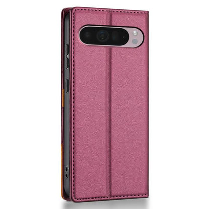 For Google Pixel 9 Pro XL / 10 Pro XL N.BEKUS P3 RFID Stitching Magnetic Flip Leather Phone Case(Wine Red) - Google Cases by N.BEKUS | Online Shopping UK | buy2fix