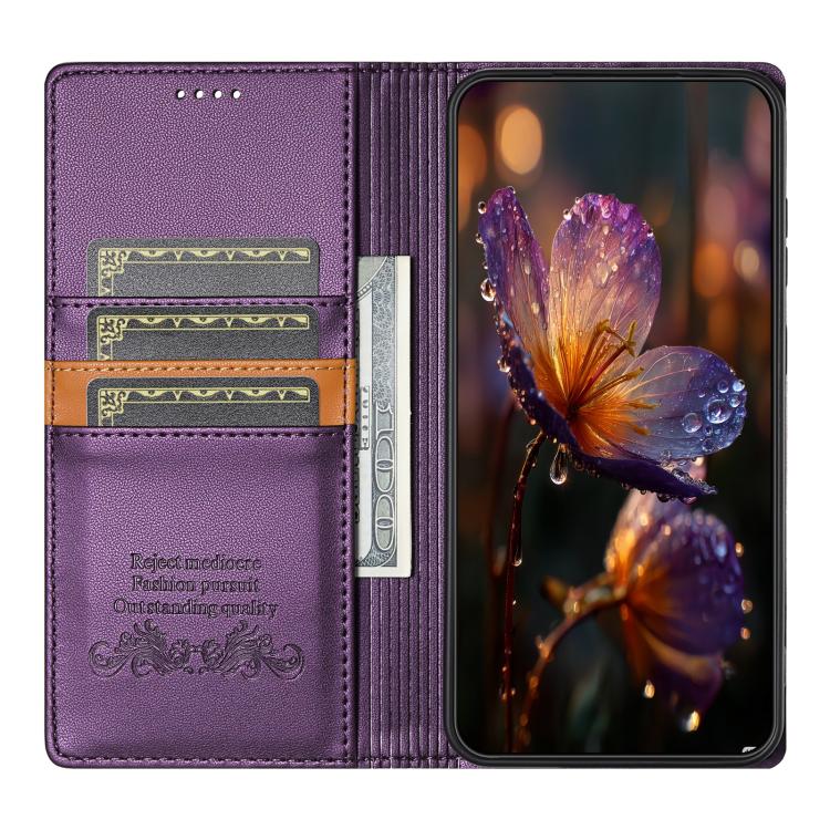 For Google Pixel 9 / 9 Pro / 10 / 10 Pro N.BEKUS P3 RFID Stitching Magnetic Flip Leather Phone Case(Purple) - Google Cases by N.BEKUS | Online Shopping UK | buy2fix