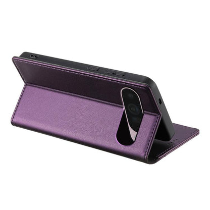 For Google Pixel 9 / 9 Pro / 10 / 10 Pro N.BEKUS P3 RFID Stitching Magnetic Flip Leather Phone Case(Purple) - Google Cases by N.BEKUS | Online Shopping UK | buy2fix
