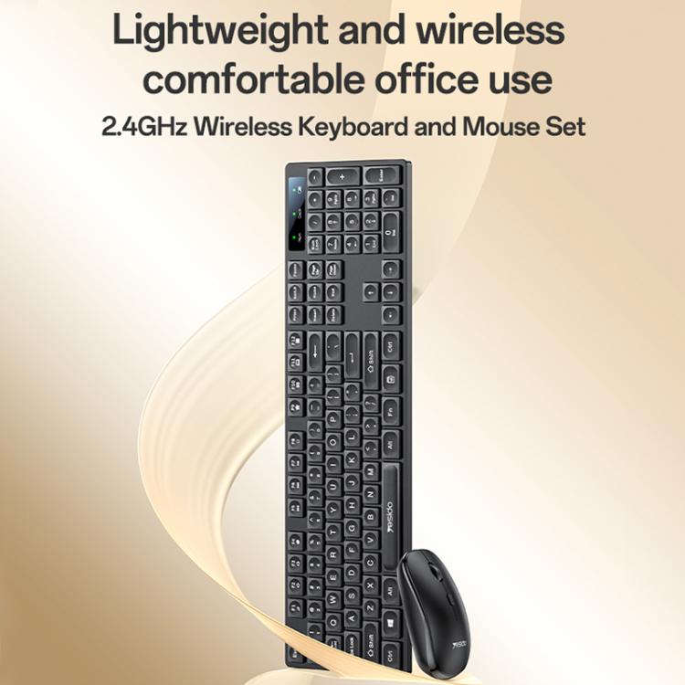 Yesido KB42 2.4G Business Wireless Keyboard Mouse Set, Version:English Version(Black) - Wireless Keyboard by Yesido | Online Shopping UK | buy2fix
