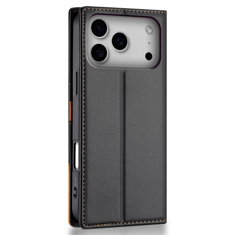 For iPhone 17 Pro Max N.BEKUS P3 RFID Stitching Magnetic Flip Leather Phone Case(Black) - iPhone 17 Pro Max Cases by N.BEKUS | Online Shopping UK | buy2fix