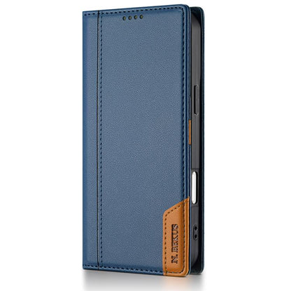 For iPhone 17 Pro N.BEKUS P3 RFID Stitching Magnetic Flip Leather Phone Case(Blue) - iPhone 17 Pro Cases by N.BEKUS | Online Shopping UK | buy2fix