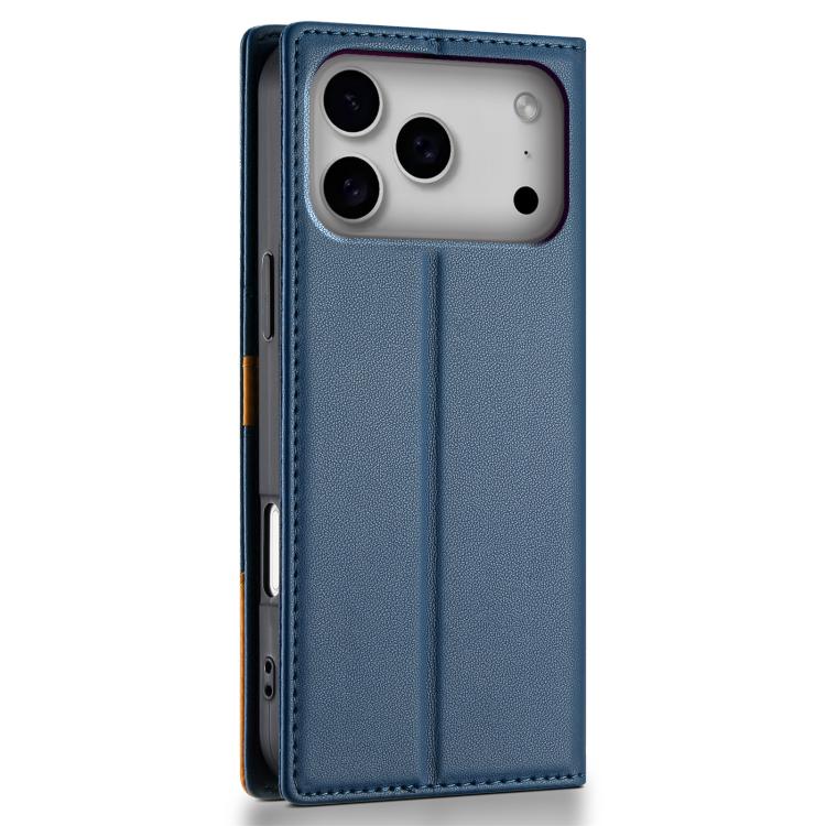 For iPhone 17 Pro N.BEKUS P3 RFID Stitching Magnetic Flip Leather Phone Case(Blue) - iPhone 17 Pro Cases by N.BEKUS | Online Shopping UK | buy2fix