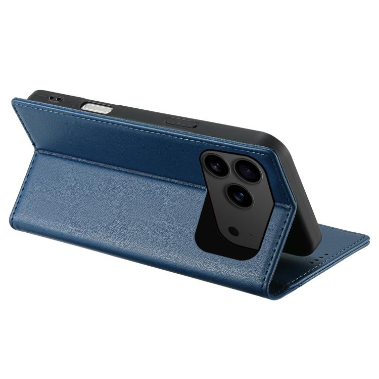 For iPhone 17 Pro N.BEKUS P3 RFID Stitching Magnetic Flip Leather Phone Case(Blue) - iPhone 17 Pro Cases by N.BEKUS | Online Shopping UK | buy2fix