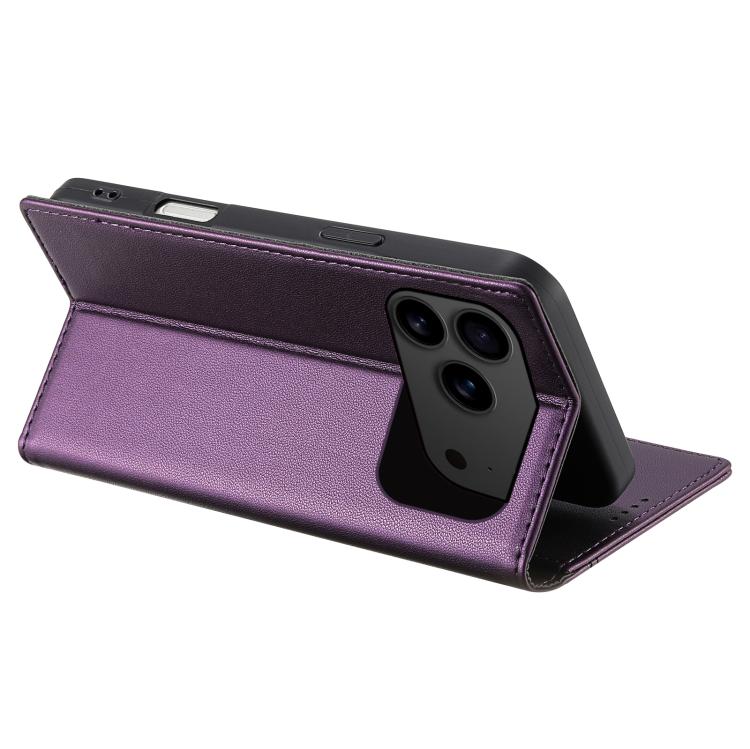 For iPhone 17 Pro N.BEKUS P3 RFID Stitching Magnetic Flip Leather Phone Case(Purple) - iPhone 17 Pro Cases by N.BEKUS | Online Shopping UK | buy2fix