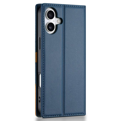 For iPhone 17 N.BEKUS P3 RFID Stitching Magnetic Flip Leather Phone Case(Blue) - iPhone 17 Cases by N.BEKUS | Online Shopping UK | buy2fix