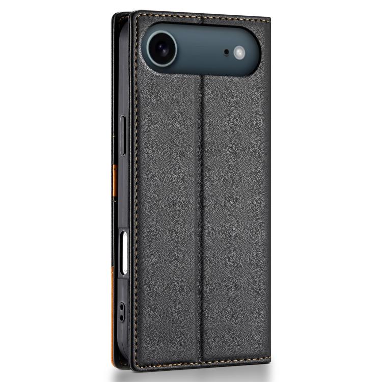 For iPhone 17 Air N.BEKUS P3 RFID Stitching Magnetic Flip Leather Phone Case(Black) - iPhone 17 Air Cases by N.BEKUS | Online Shopping UK | buy2fix