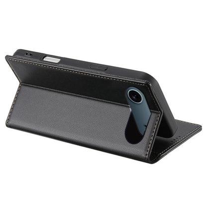 For iPhone 17 Air N.BEKUS P3 RFID Stitching Magnetic Flip Leather Phone Case(Black) - iPhone 17 Air Cases by N.BEKUS | Online Shopping UK | buy2fix