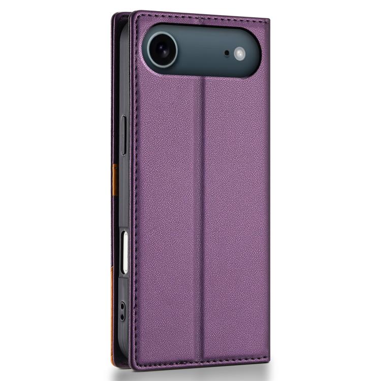 For iPhone Air N.BEKUS P3 RFID Stitching Magnetic Flip Leather Phone Case(Purple) - iPhone Air Cases by N.BEKUS | Online Shopping UK | buy2fix