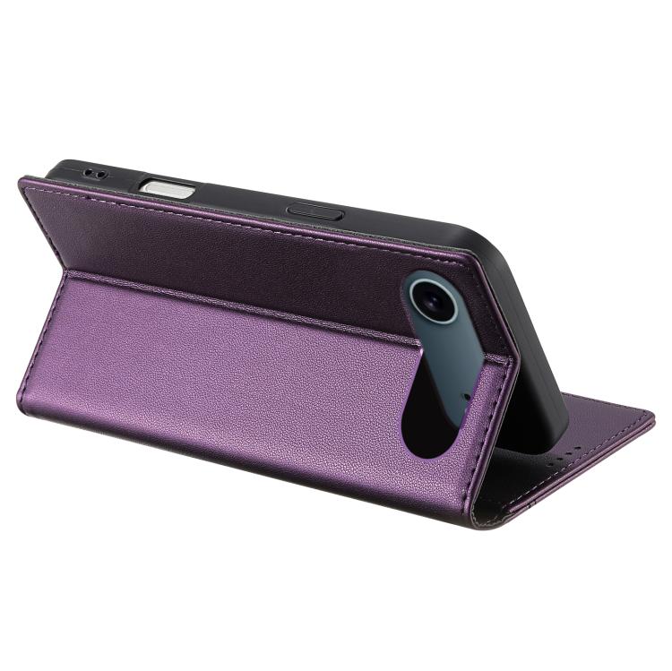For iPhone Air N.BEKUS P3 RFID Stitching Magnetic Flip Leather Phone Case(Purple) - iPhone Air Cases by N.BEKUS | Online Shopping UK | buy2fix