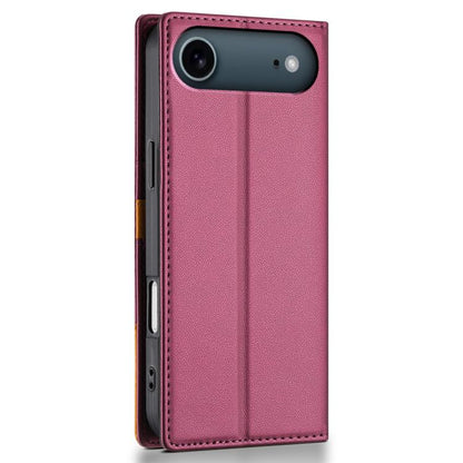 For iPhone 17 Air N.BEKUS P3 RFID Stitching Magnetic Flip Leather Phone Case(Wine Red) - iPhone 17 Air Cases by N.BEKUS | Online Shopping UK | buy2fix
