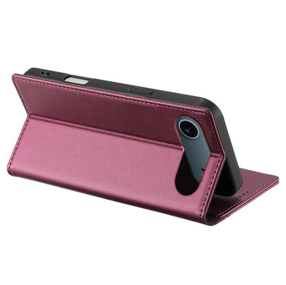For iPhone 17 Air N.BEKUS P3 RFID Stitching Magnetic Flip Leather Phone Case(Wine Red) - iPhone 17 Air Cases by N.BEKUS | Online Shopping UK | buy2fix