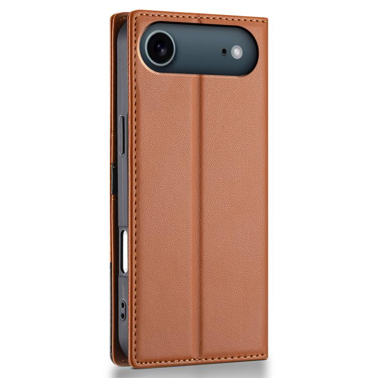 For iPhone Air N.BEKUS P3 RFID Stitching Magnetic Flip Leather Phone Case(Brown) - iPhone Air Cases by N.BEKUS | Online Shopping UK | buy2fix