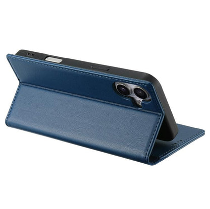 For iPhone 16 N.BEKUS P3 RFID Stitching Magnetic Flip Leather Phone Case(Blue) - iPhone 16 Cases by N.BEKUS | Online Shopping UK | buy2fix