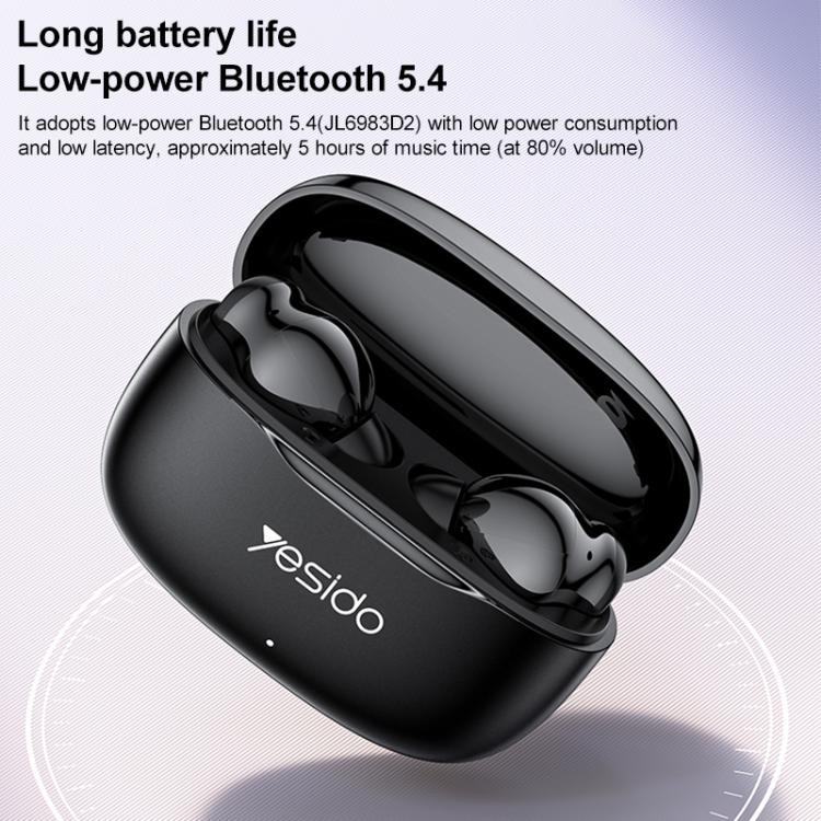 Yesido TWS38 In-Ear TWS Bluetooth Earphone(Black) - TWS Earphone by Yesido | Online Shopping UK | buy2fix