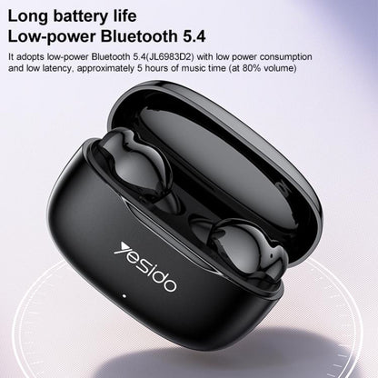 Yesido TWS38 In-Ear TWS Bluetooth Earphone(Black) - TWS Earphone by Yesido | Online Shopping UK | buy2fix