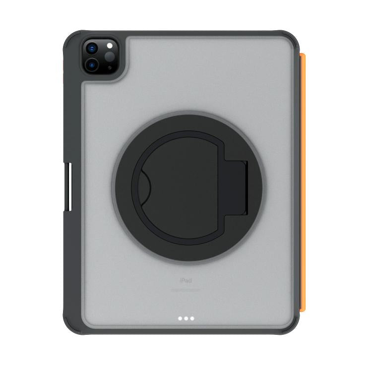 For iPad Air 11 2025 / iPad 2025 / 2022 Colorful Backlight Bluetooth Keyboard Leather Tablet Case with Rotating Holder(Black) - For iPad Air by buy2fix | Online Shopping UK | buy2fix