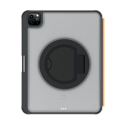 For iPad Air 11 2025 / iPad 2025 / 2022 Colorful Backlight Bluetooth Keyboard Leather Tablet Case with Rotating Holder(Black) - For iPad Air by buy2fix | Online Shopping UK | buy2fix