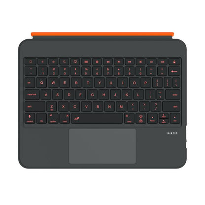 For iPad Air 11 2025 / iPad 2025 / 2022 Colorful Backlight Bluetooth Keyboard Leather Tablet Case with Rotating Holder(Black) - For iPad Air by buy2fix | Online Shopping UK | buy2fix