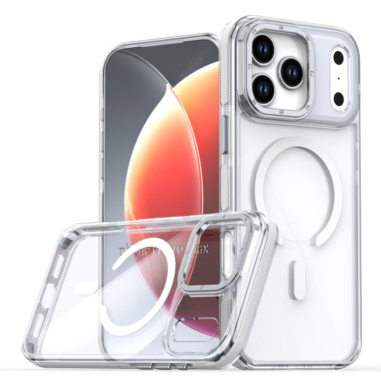 For iPhone 17 Pro Max Dual-Color Clear Acrylic Hybrid TPU MagSafe Phone Case(Transparent) - iPhone 17 Pro Max Cases by buy2fix | Online Shopping UK | buy2fix
