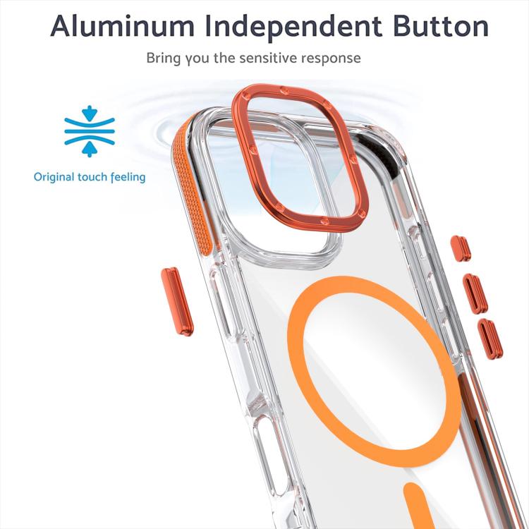 For iPhone 17 Dual-Color Clear Acrylic Hybrid TPU MagSafe Phone Case(Black) - iPhone 17 Cases by buy2fix | Online Shopping UK | buy2fix