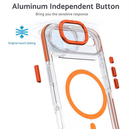 For iPhone Air Dual-Color Clear Acrylic Hybrid TPU MagSafe Phone Case(Desert Gold) - iPhone Air Cases by buy2fix | Online Shopping UK | buy2fix