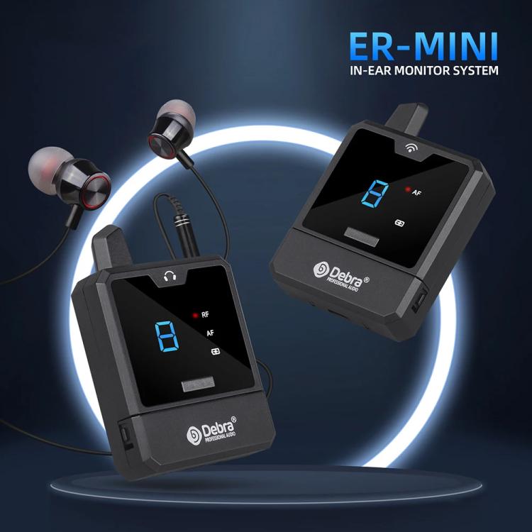 DEBRA ER-mini Portable Wireless Monitor System Transmitter & Receiver - Microphone by DEBRA | Online Shopping UK | buy2fix