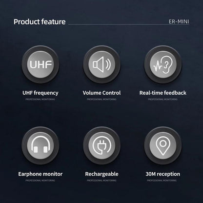 DEBRA ER-mini Portable Wireless Monitor System Transmitter & Receiver - Microphone by DEBRA | Online Shopping UK | buy2fix