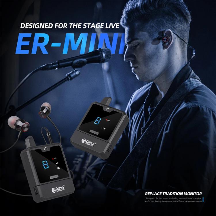 DEBRA ER-mini Portable Wireless Monitor System Transmitter & Receiver - Microphone by DEBRA | Online Shopping UK | buy2fix