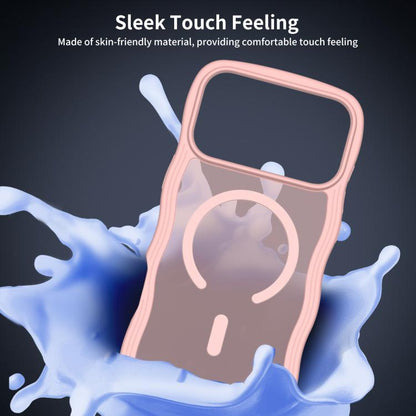 For iPhone 17 Pro Max Skin Feel Wave Texture MagSafe Phone Case(Pink) - iPhone 17 Pro Max Cases by buy2fix | Online Shopping UK | buy2fix
