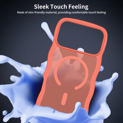 For iPhone 17 Pro Max Skin Feel Wave Texture MagSafe Phone Case(Orange) - iPhone 17 Pro Max Cases by buy2fix | Online Shopping UK | buy2fix