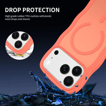 For iPhone 17 Pro Max Skin Feel Wave Texture MagSafe Phone Case(Orange) - iPhone 17 Pro Max Cases by buy2fix | Online Shopping UK | buy2fix