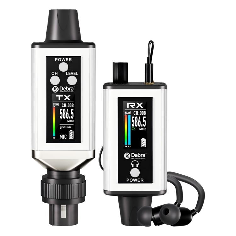 DEBRA EMX-1 XLR Adapter Portable Wireless Monitor System Transmitter & Receiver(White) - Microphone by DEBRA | Online Shopping UK | buy2fix