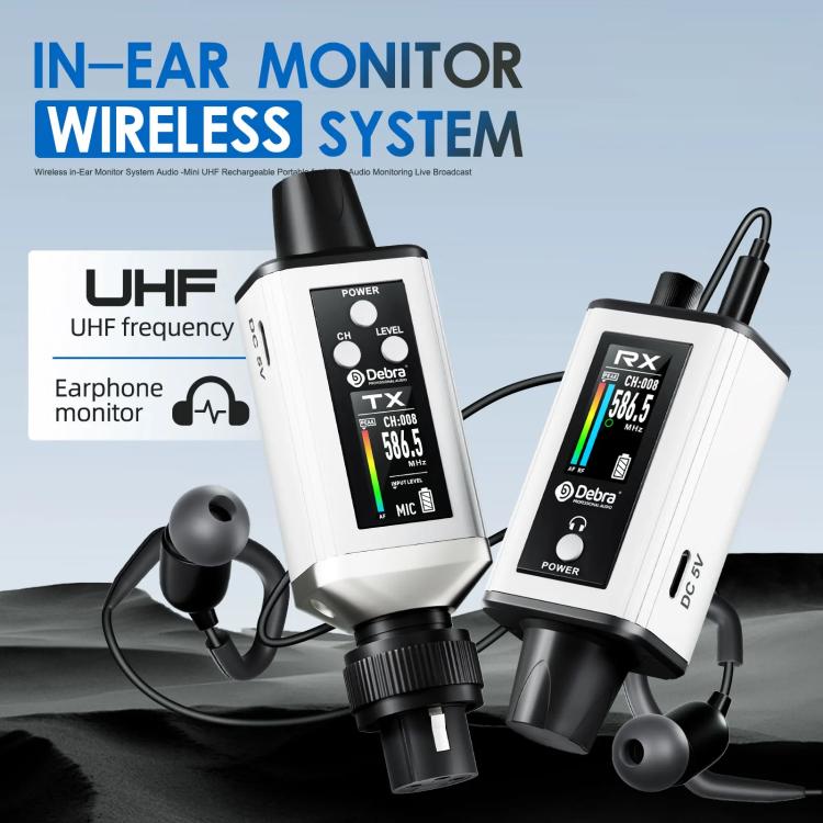 DEBRA EMX-1 XLR Adapter Portable Wireless Monitor System Transmitter & Receiver(White) - Microphone by DEBRA | Online Shopping UK | buy2fix