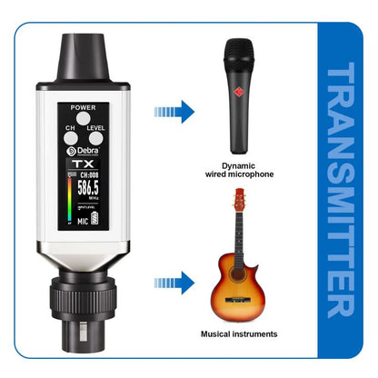 DEBRA EMX-1 XLR Adapter Portable Wireless Monitor System Transmitter & Receiver(White) - Microphone by DEBRA | Online Shopping UK | buy2fix