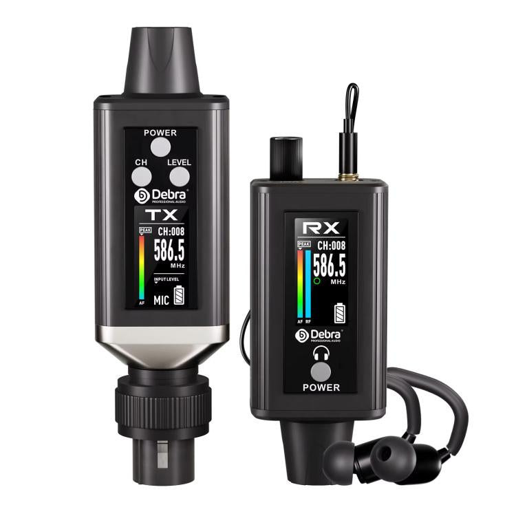 DEBRA EMX-1 XLR Adapter Portable Wireless Monitor System Transmitter & Receiver(Black) - Microphone by DEBRA | Online Shopping UK | buy2fix