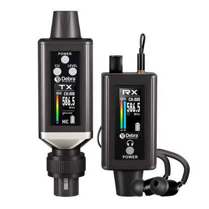 DEBRA EMX-1 XLR Adapter Portable Wireless Monitor System Transmitter & Receiver(Black) - Microphone by DEBRA | Online Shopping UK | buy2fix