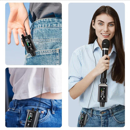 DEBRA EMX-1 XLR Adapter Portable Wireless Monitor System Transmitter & Receiver(Black) - Microphone by DEBRA | Online Shopping UK | buy2fix