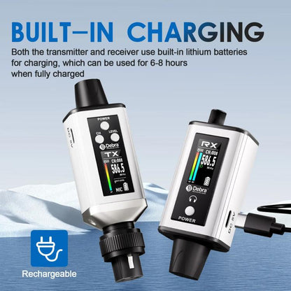 DEBRA EMX-1 Portable Wireless Monitor System Receiver + Earphones(White) - Microphone by DEBRA | Online Shopping UK | buy2fix