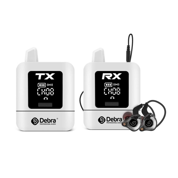 DEBRA ST-mini 2.4G Stereo Wireless Monitor System Transmitter & Receiver(White) - Microphone by DEBRA | Online Shopping UK | buy2fix