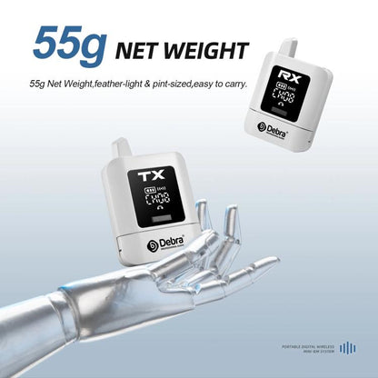 DEBRA ST-mini 2.4G Stereo Wireless Monitor System Transmitter & Receiver(White) - Microphone by DEBRA | Online Shopping UK | buy2fix