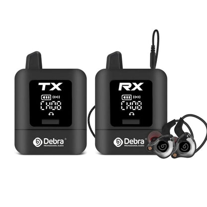 DEBRA ST-mini 2.4G Stereo Wireless Monitor System Transmitter & Receiver(Black) - Microphone by DEBRA | Online Shopping UK | buy2fix