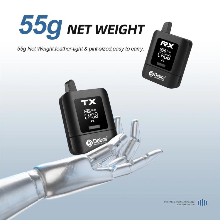 DEBRA ST-mini 2.4G Stereo Wireless Monitor System Transmitter & Receiver(Black) - Microphone by DEBRA | Online Shopping UK | buy2fix