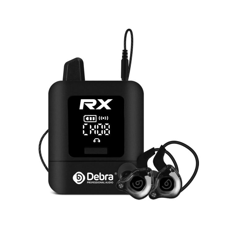 DEBRA ST-mini 2.4G Stereo Wireless Monitor System Receiver + Earphones(Black) - Microphone by DEBRA | Online Shopping UK | buy2fix