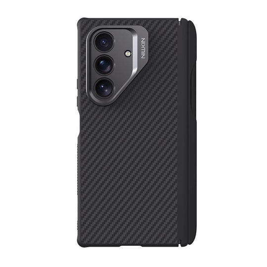 For Samsung Galaxy Z Fold7 5G NILLKIN Aramid Fiber Magnetic Version Phone Case with Stylus(Black)