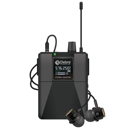 DEBRA ST-102 Wireless Audio Monitor System Receiver + Earphones - Microphone by DEBRA | Online Shopping UK | buy2fix