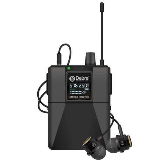 DEBRA ST-102 Wireless Audio Monitor System Receiver + Earphones - Microphone by DEBRA | Online Shopping UK | buy2fix