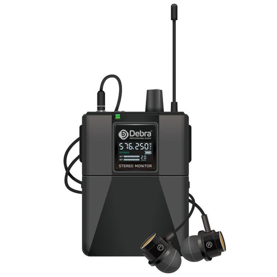DEBRA ST-102 Wireless Audio Monitor System Receiver + Earphones