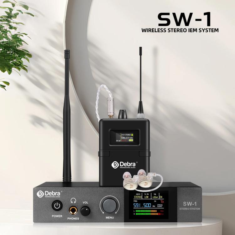 DEBRA SW-1 Professional Stage Wireless Stereo Monitor System with One Receivers(US Plug) - Microphone by DEBRA | Online Shopping UK | buy2fix